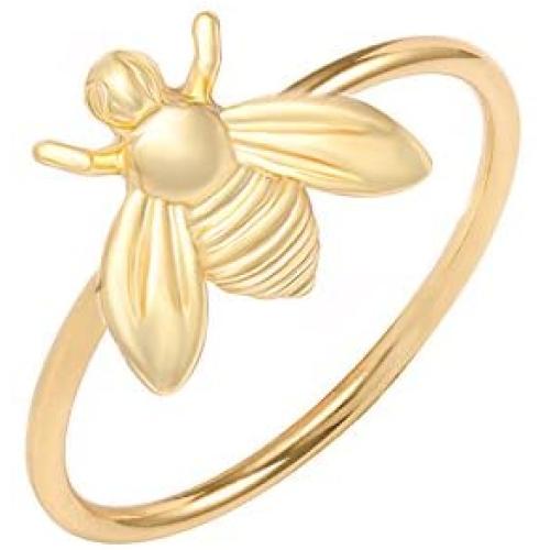 MANZHEN Cute Gold Tiny Honey Bee Ring Jewelry for Women