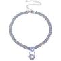 Bohemia Rhinestone Choker Crystal Necklace Pearl Choker Wedding Jewelry Bridal Necklace Diamond Pendant Choker for Women and Girls