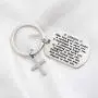 Godson Gifts from Godmother Godfather Godson Baptism Gifts Godson Keychain Jewelry Christening Gift Communion Gift