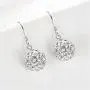 Jilyedoy Ear Ringing Aretes De Plata 925 Jewelry For Women Disco Crystal Ball Earrings 8mm/10mm/12mm With A Gift Box