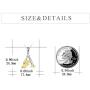 POPLYKE Sterling Silver Initial Alphabet Letter Script Name Pendant Chain Necklace for Women Girls for