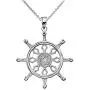 Religious Jewelry by FDJ Fine Sterling Silver Wheel of The Buddhist Dharma Pendant Necklace
