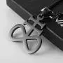 HZMAN Unisex Stainless Steel Church of Satan Satanic Leviathan Cross Pendant Necklace,Religions Jewelry HZMAN Unisex Stainless Steel Church of Satan Satanic Leviathan Cross Pendant Necklace,Religions Jewelry
