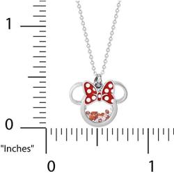 Disney Mickey or Minnie Mouse Stainless Steel Shaker Necklace, Official License