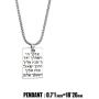VASSAGO Hebrew Aaronic Blessing Necklace Messianic Jewish Yeshua Pendant Jewelry