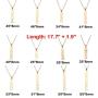 Nanafast Zodiac Necklace Stainless Steel Zodiac Sign Letter Pendant Necklace Adjustable Constellation Horoscope Necklace for Women Girls Christmas Birthday Gifts