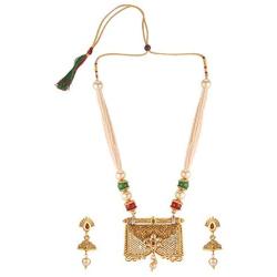 Efulgenz Indian Bollywood Traditional Gold Plated Crystal Faux Kundan Pearl Wedding Choker Necklace Earrings Jewelry Set