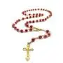 Amoybester Rosary Beads Catholic Gifts for Woman, Gold Rosary Necklace for Women Imitation Pearl Beads Crucifix Wall Cross Necklace Rosarios Catolicos Girls First Holy Communion Gift…
