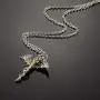 Fusamk Punk Animal Pendant Titanium Steel Sword Wing Dragon Necklace Fusamk Punk Animal Pendant Titanium Steel Sword Wing Dragon Necklace