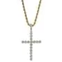 TOPGRILLZ 14K Gold&Silver Plated Iced Out CZ 3'' Lab Diamond Cross Pendant Chain for Men and Women TOPGRILLZ 14K Gold&Silver Plated Iced Out CZ 3'' Lab Diamond Cross Pendant Chain for Men and Women