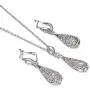 Yoursfs 18KGP Necklace Dangle Earrings Vintage Jewelry Set