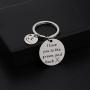 Zuo Bao Dad Golf Keychain Golf Jewelry Golfer Gift I Love You to The Green and Back Keychain Gift for Golf Players