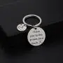 Zuo Bao Dad Golf Keychain Golf Jewelry Golfer Gift I Love You to The Green and Back Keychain Gift for Golf Players