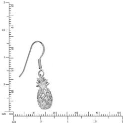 Sterling Silver Pineapple Dangle Earrings