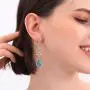 New Sweet Asymmetry Shiny Rhinestone Love Heart Moon Drop Earrings for Women Long Blue Crystal Tassel Dangle Jewelry New Sweet Asymmetry Shiny Rhinestone Love Heart Moon Drop Earrings for Women Long Blue Crystal Tassel Dangle Jewelry