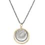 Graduated Circles 925 Sterling Silver and 14k Gold Filled Multi Hoops Drop Pendant