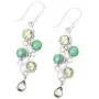 NOVICA Multi-Gem Peridot .925 Sterling Silver Dangle Earrings, Green Sheen NOVICA Multi-Gem Peridot .925 Sterling Silver Dangle Earrings, Green Sheen