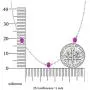 Dazzlingrock Collection 1.00 Carat (ctw) Ladies Necklace 1 CT, Sterling Silver