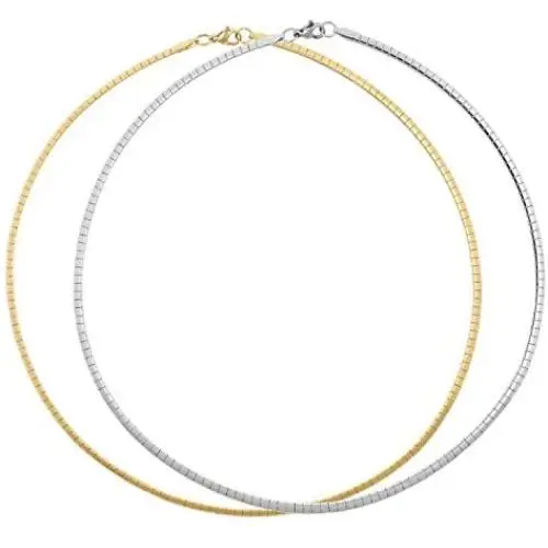 BOUTIQUELOVIN Set of 2 Women Chain Choker Necklace | Omega Chain Chokers Necklaces Set for Women Girls