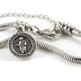 Saint Jude Bracelet | San Judas Tadeo St Jude Bracelet for Women Stainless Steel Snake Chain Charm Bracelet Perfect Saint Bracelets for Women and a Great Saint Jude Jewelry Piece