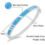 CiNily 14K White Gold Plated Opal Bangle Bracelet for Women Teen Girls,Hypoallergenic Jewelry Gift Gemstone Bangle Bracelet 8.26 inch CiNily 14K White Gold Plated Opal Bangle Bracelet for Women Teen Girls,Hypoallergenic Jewelry Gift Gemstone Bangle Bracelet 8.26 inch