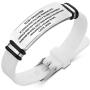 creatique Inspirational Bracelets Engraved, Personalized Gifts to My Son, to My Daughter Husband Wife Bracelet, Son Bracelet from Mom and Dad, Son Gift for Graduation, Birthday