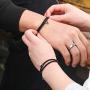 BUREI Magnetic Couples Bracelets Mutual Attraction His and Hers Matching Couple Relationship Bracelet Set Gift