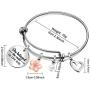 Maxforever Inspirational Quote Bracelet Gifts Women Girls Jewelry Charm Pendant Bangle Gift for Daughter, Niece, Sister, Best Friends