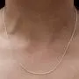 Pori Jewelers Genuine Platinum 950 Solid Diamond Cut Anchor Chain Necklace -1.5mm Thick - Available in 16''-24'' Pori Jewelers Genuine Platinum 950 Solid Diamond Cut Anchor Chain Necklace -1.5mm Thick - Available in 16''-24''