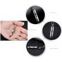 LAFATINA Bullet Urn Ashes Necklace Set of 2 Mens Women Lords Prayer Cross Cremation Holder Religious Memorial Bullet Pendant Necklaces
