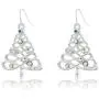 2020 Christmas Gifts Snow Christmas Tree Earrings for Women Girls CZ Dangle Drop Earring for Women Girls Holiday Jewelry