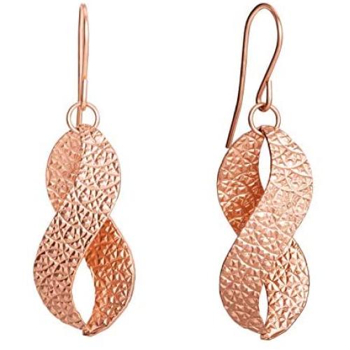 Ellen Tracy Jewelry for Women Sterling Silver Twist French Wire Earrings