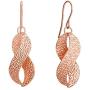Ellen Tracy Jewelry for Women Sterling Silver Twist French Wire Earrings