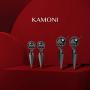 KAMONI Black Skull Dangle Earrings with Awl Sterling Silver Drop Earrings Jewelry Gift for Girls Women Men