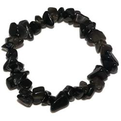 Mindfulness Gems Natural Healing Stones Crystal Chips Bracelet for Women - Premium Chakra Crystals Bead Bracelet- Stretchy Gemstones