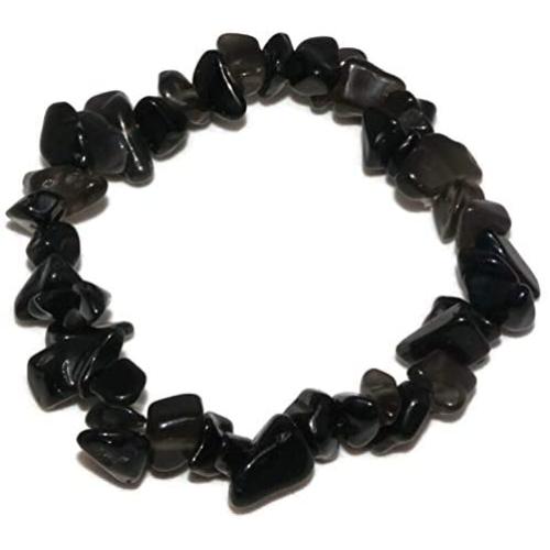 Mindfulness Gems Natural Healing Stones Crystal Chips Bracelet for Women - Premium Chakra Crystals Bead Bracelet- Stretchy Gemstones