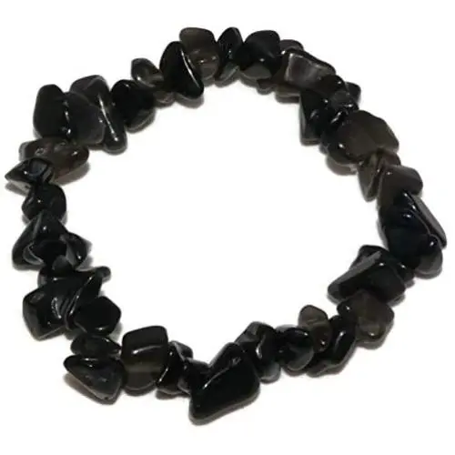 Mindfulness Gems Natural Healing Stones Crystal Chips Bracelet for Women - Premium Chakra Crystals Bead Bracelet- Stretchy Gemstones