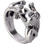 kimairy Cat Rings, Flash Mens Cat Ring Gifts for women Girls Adjustable Paws Finger Silver Cute Rings Cat Lovers Animal Ring For Men
