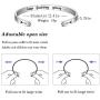 osea Bracelets for Women Personalized Gifts - Engraved Quote Inspirational Bracelet Birthday for Best Friend, Daughter, Son, Sister, Niece, Mom, Coworkers, Stainless Steel Jewelry