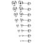 Udalyn 8 Pairs Stainless Steel Ball Earrings Studs Screw Backs Ear Cartilage Earrings for Women Men 1.5-7mm