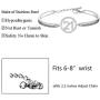 FUSTMW Birthday Gifts 21st Bracelet Adjustable 21 Year Old Gifts Happy 21st Birthday Jewelry Gifts Birthday Inspirational Gifts for Women Girls