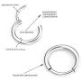 Surgical Stainless Steel Hoop Earrings - Endless Small Hoop Earrings Set for Men Women, Hypoallergenic Tragus Cartilage Sleeper Earrings(8/10/12mm)