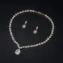 WeimanJewelry White Gold/Gold Plated Women Cubic Zirconia CZ Marquise Teardrop Bridal Tennis Necklace and Drop Earring Set for Wedding Brides WeimanJewelry White Gold/Gold Plated Women Cubic Zirconia CZ Marquise Teardrop Bridal Tennis Necklace and Drop Earring Set for Wedding Brides