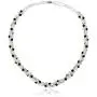 Gem Stone King 17 Inch White Cultured Freshwater Pearl and Black Crystal Necklace + Bracelet Set 7 Inch Gem Stone King 17 Inch White Cultured Freshwater Pearl and Black Crystal Necklace + Bracelet Set 7 Inch