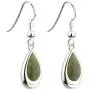 Connemara Marble Earrings Celtic Irish Teardrop Rhodium Plated Made in Ireland Connemara Marble Earrings Celtic Irish Teardrop Rhodium Plated Made in Ireland