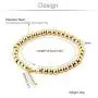 COTTVOTT Womens Charms Stainless Steel Beads Bracelets Rose Gold Silver Tone Jewelry COTTVOTT Womens Charms Stainless Steel Beads Bracelets Rose Gold Silver Tone Jewelry