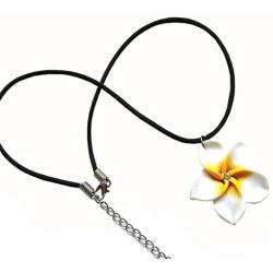 Donau Plumeria Hawaii Flower Polymer Clay Earrings Pendant Necklace Jewelry Sets 18Colors