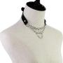 Outman Women PU Leather Sexy Punk Choker Necklace Goth Choker Collar Waist Belt Gothic Harness Body Caged