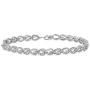 Dazzlingrock Collection 1.00 Carat (ctw) Round Diamond Ladies Tennis Link Bracelet 1 CT