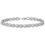 Dazzlingrock Collection 1.00 Carat (ctw) Round Diamond Ladies Tennis Link Bracelet 1 CT